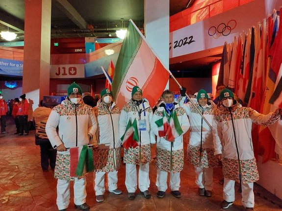 تصاویر رژه کاروان ایران در المپیک زمستانی