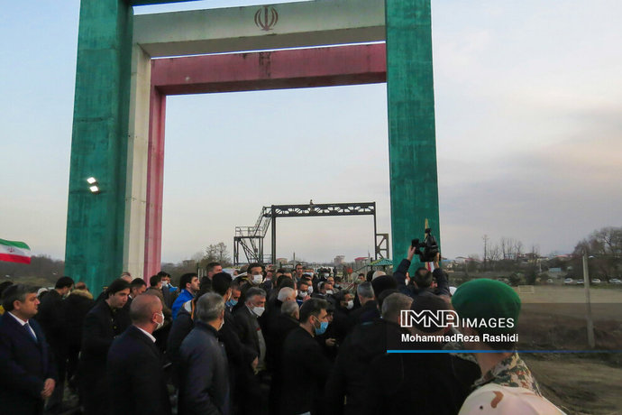 آغاز ساخت پل جادهای آستارای ایران و آذربایجان آغاز ساخت پل جادهای آستارای ایران و آذربایجان