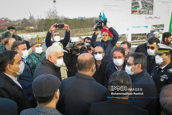 آغاز ساخت پل جادهای آستارای ایران و آذربایجان آغاز ساخت پل جادهای آستارای ایران و آذربایجان