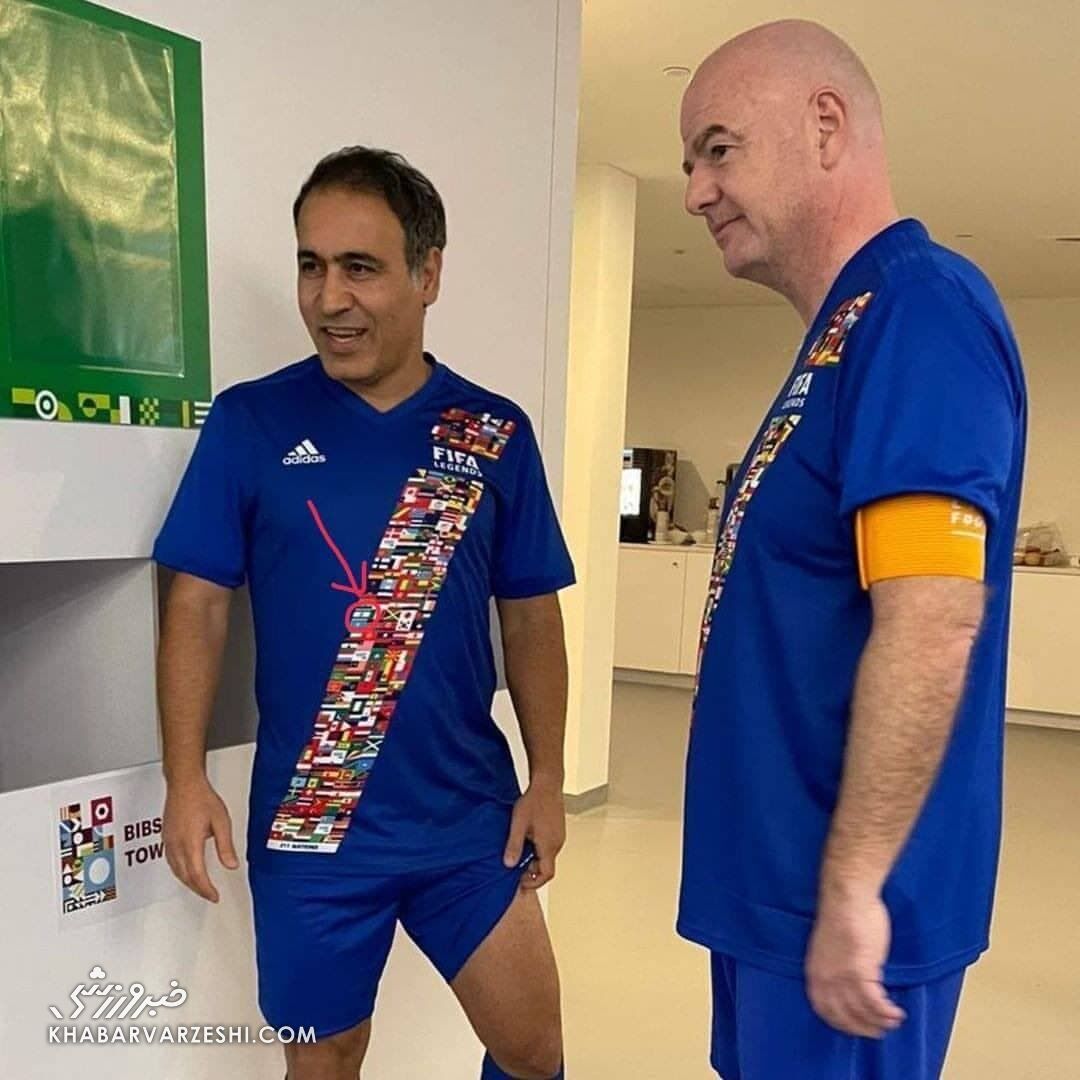 جنجالی جدید؛ پرچم اسراییل روی لباس مهدوی کیا! جنجالی جدید؛ پرچم اسراییل روی لباس مهدوی کیا!