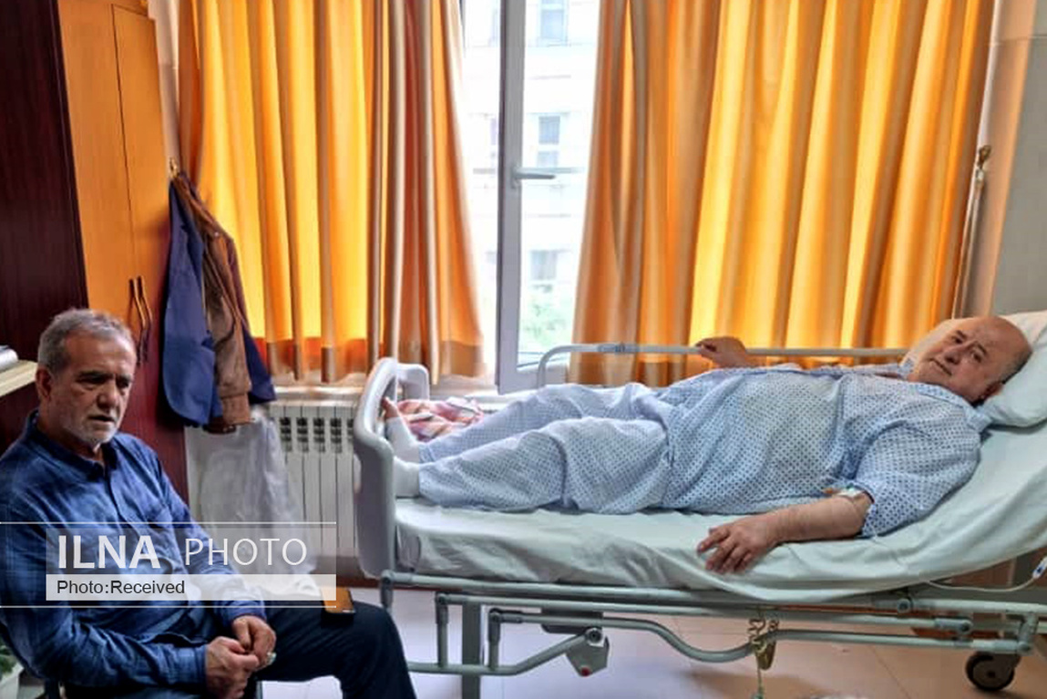 عیادت پزشکیان و محجوب از نادر قاضی&zwnj;پور نماینده سابق ارومیه