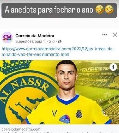 واکنش خاص خواهر رونالدو به خبر توافق برادرش با النصر واکنش خاص خواهر رونالدو به خبر توافق برادرش با النصر