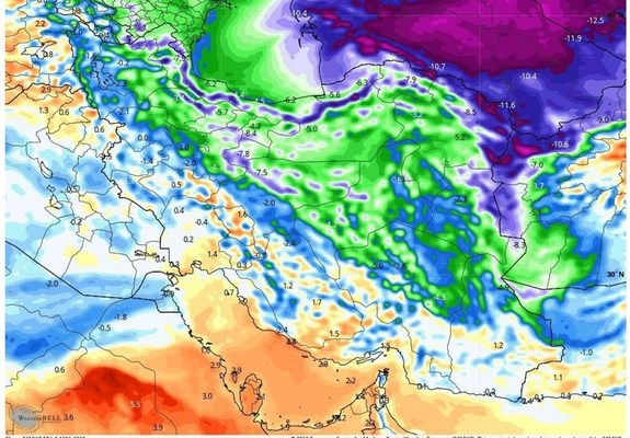 هواشناسی ایران ۱۴۰۱/۱۲/۰۸؛ بارش برف و باران در ۱۰ استان تا چهارشنبه هواشناسی ایران ۱۴۰۱/۱۲/۰۸؛ بارش برف و باران در ۱۰ استان تا چهارشنبه