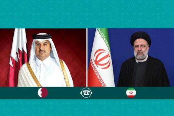 گفتوگوی تلفنی رئیسی و امیر قطر گفتوگوی تلفنی رئیسی و امیر قطر