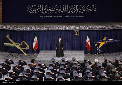 دیدار فرماندهان نیروی هوایی و پدافند هوایی ارتش با رهبر معظم انقلاب