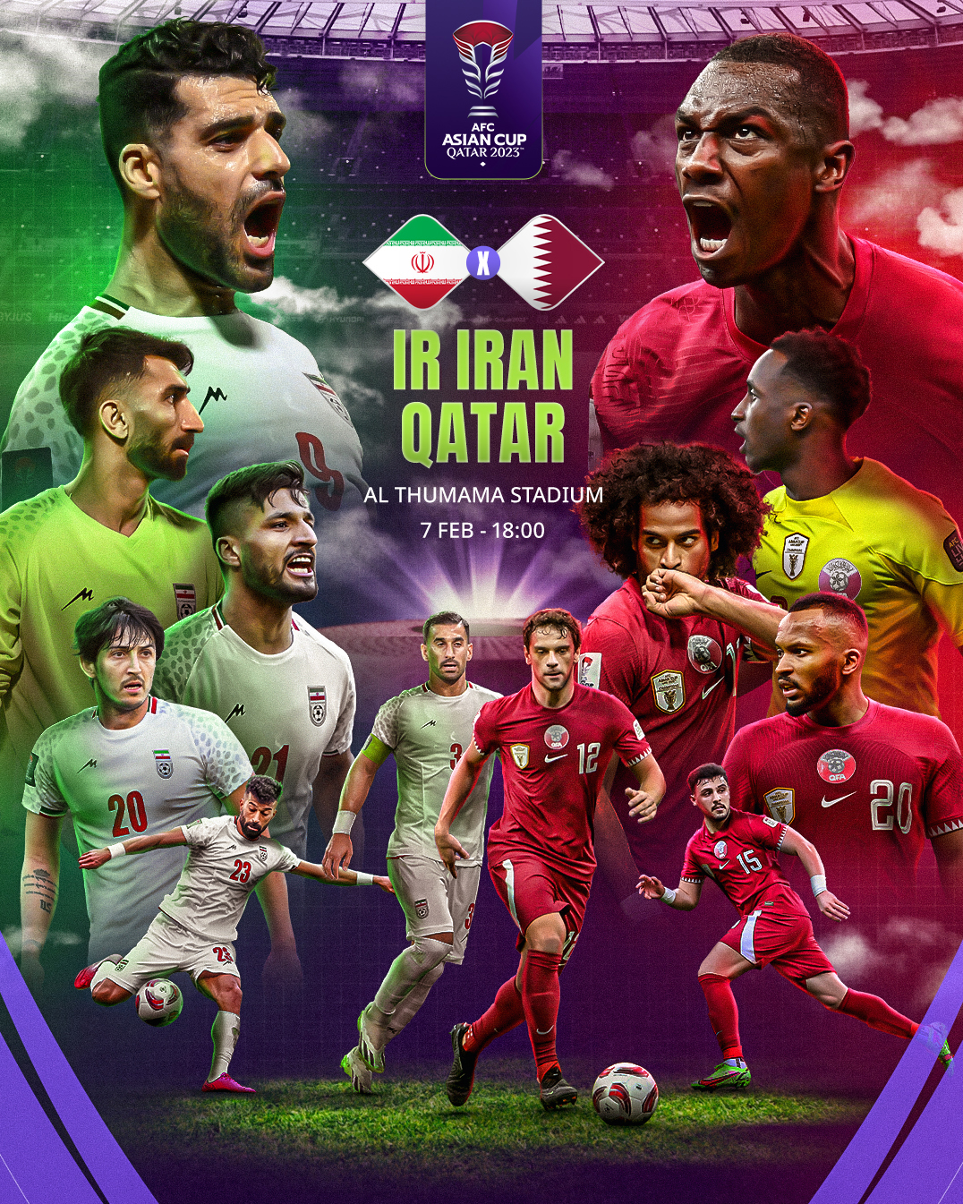 واکنش AFC به جدال حساس ایران و قطر واکنش AFC به جدال حساس ایران و قطر