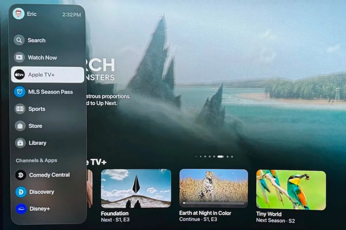 اپلیکیشن Apple TV در tvOS 17.2 اپلیکیشن Apple TV در tvOS 17.2