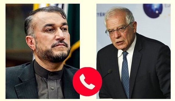 گفتگوی تلفنی مسئول سیاست خارجی اتحادیه اروپا با وزیر امورخارجه کشورمان گفتگوی تلفنی مسئول سیاست خارجی اتحادیه اروپا با وزیر امورخارجه کشورمان