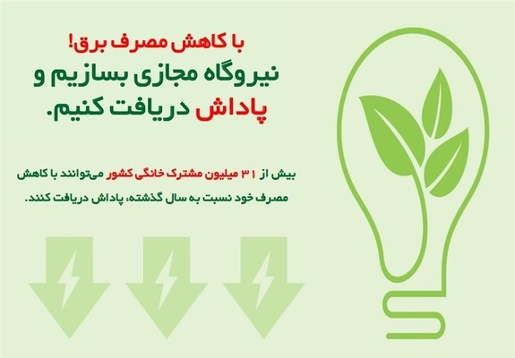 جزئیات پاداش صرفهجویی مصرف برق تا ۲۰ برابر جزئیات پاداش صرفهجویی مصرف برق تا ۲۰ برابر