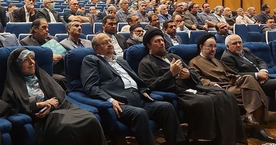 خاتمی، ظریف و سیدحسن خمینی در یک قاب + عکس خاتمی، ظریف و سیدحسن خمینی در یک قاب + عکس