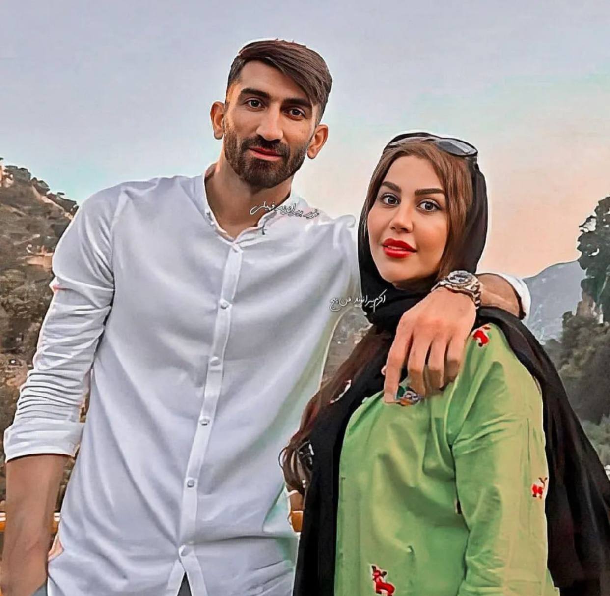 عکس دیدنی از علیرضا بیرانوند در کنار همسرش عکس دیدنی از علیرضا بیرانوند در کنار همسرش
