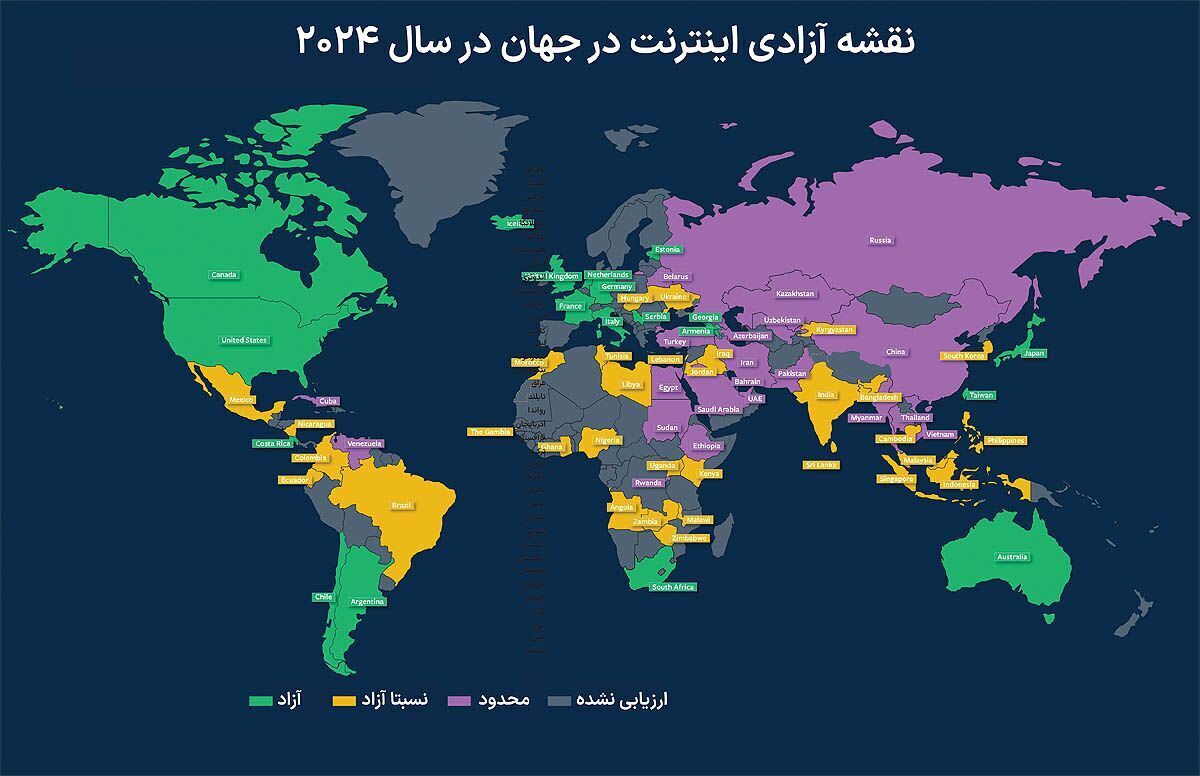 ایران سومین کشور جهان در محدودیتهای اینترنتی شده است! ایران سومین کشور جهان در محدودیتهای اینترنتی شده است!