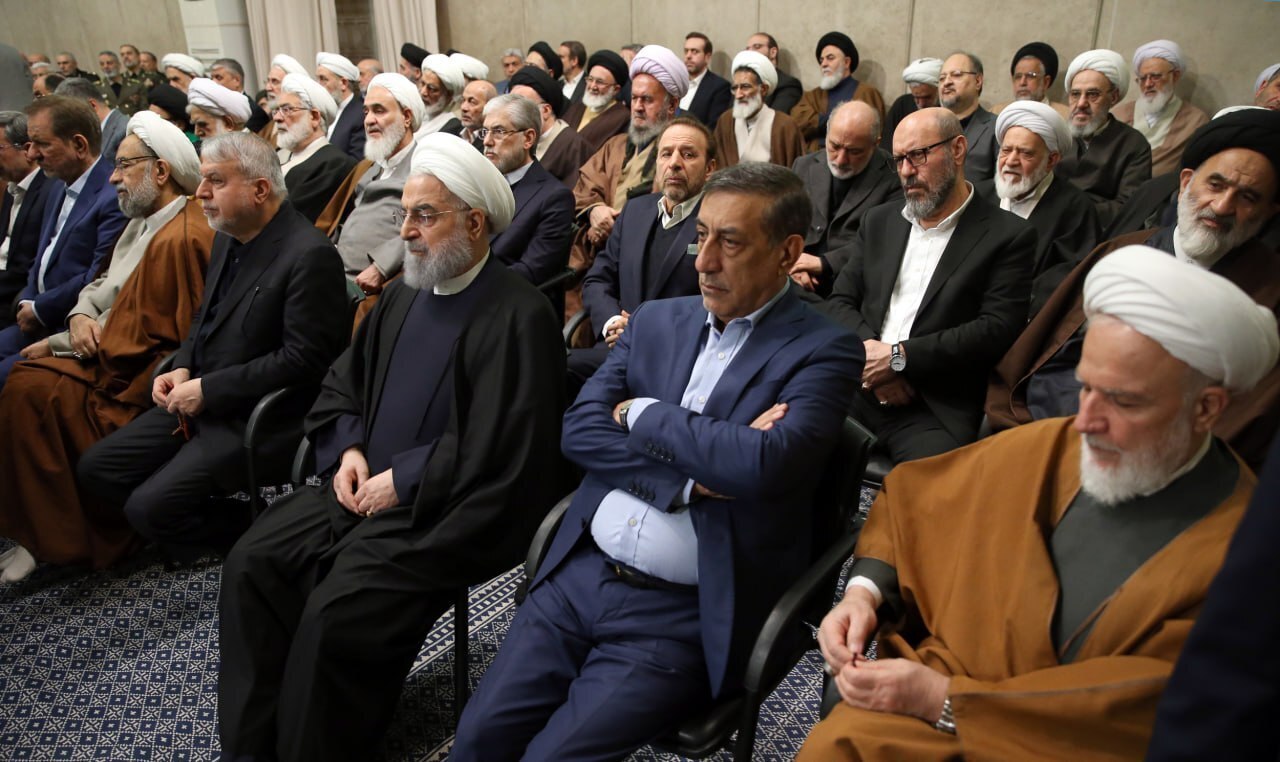 حسن روحانی در دیدار مسئولان نظام با رهبر انقلاب حسن روحانی در دیدار مسئولان نظام با رهبر انقلاب