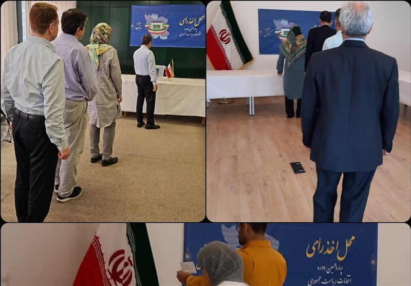حضور پرشور ایرانیان خارج از کشور پای صندوقهای رای حضور پرشور ایرانیان خارج از کشور پای صندوقهای رای