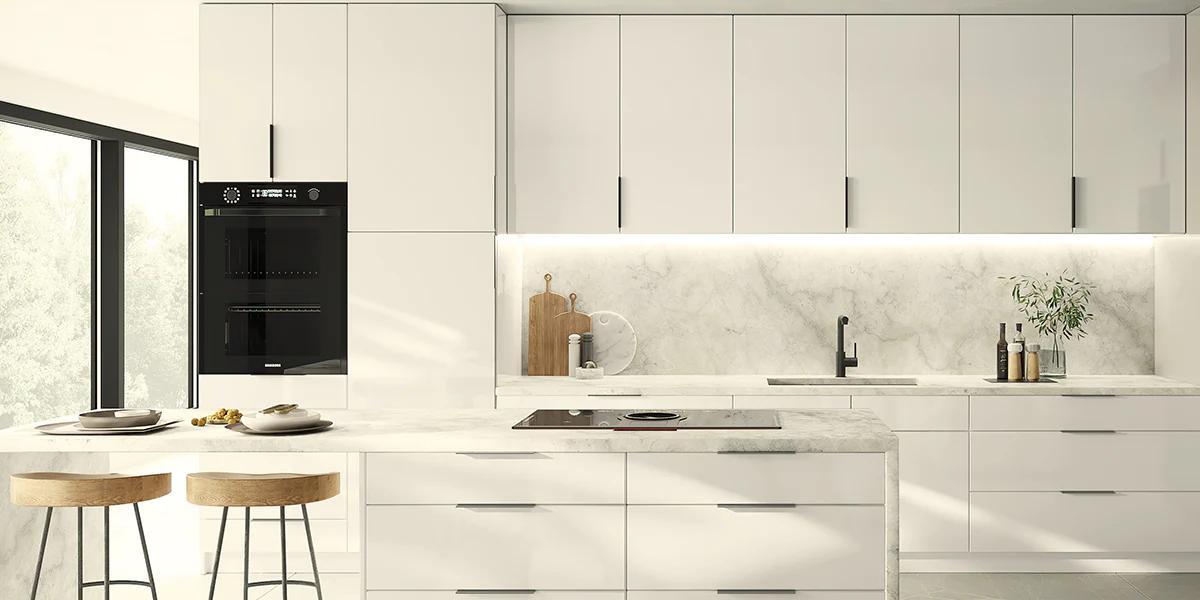 کابینت سفید ام دی اف جدید به همراه عکس