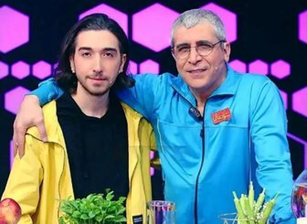 امیر غفارمنش در کنار پسرش +عکس