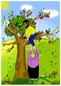 دستگیری سارق در بالای درخت