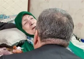 تصاویر تلخ از چهره ماتم زده مادر ابراهیم رئیسی