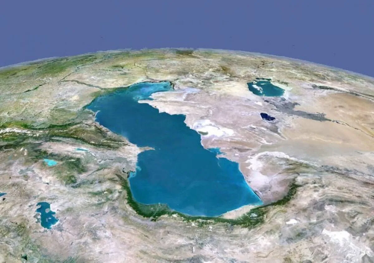 کاهش تراز آب دریای خزر