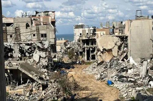 بیمارستان هلال احمر ایران پس از بمباران صهیونیست‌ها