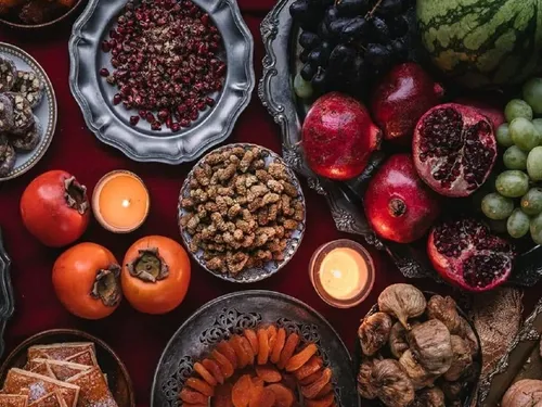 عکس قدیمی از مراسم شب یلدا در ایران