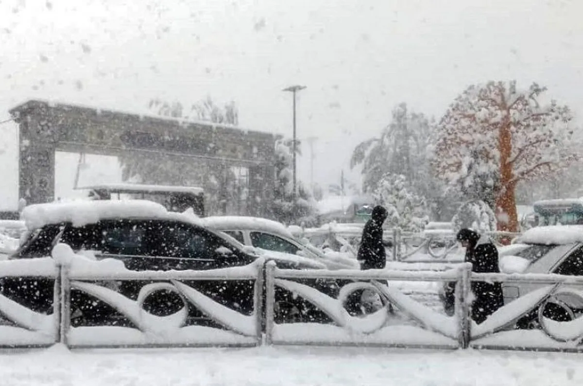 برف پاییزی در تهران