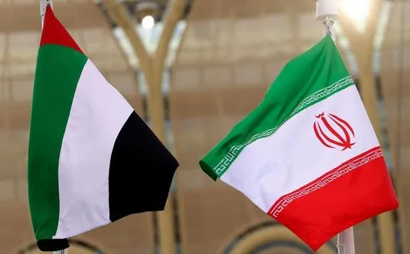 دیدار رئیس دولت امارات با رئیس‌جمهور ایران