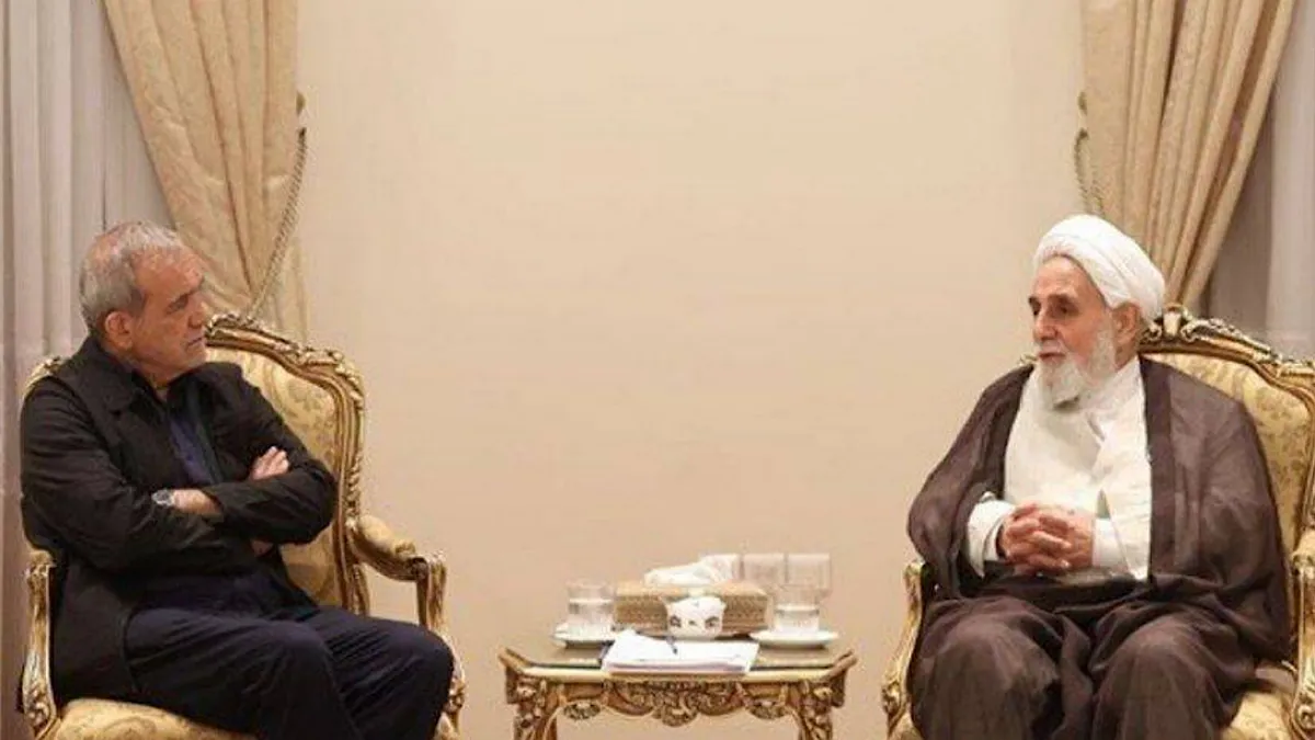 دیدار حجت‌الاسلام ناطق‌نوری با دکتر پزشکیان