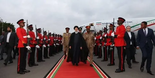 ورود رئیس&zwnj;جمهور ایران به نایروبی