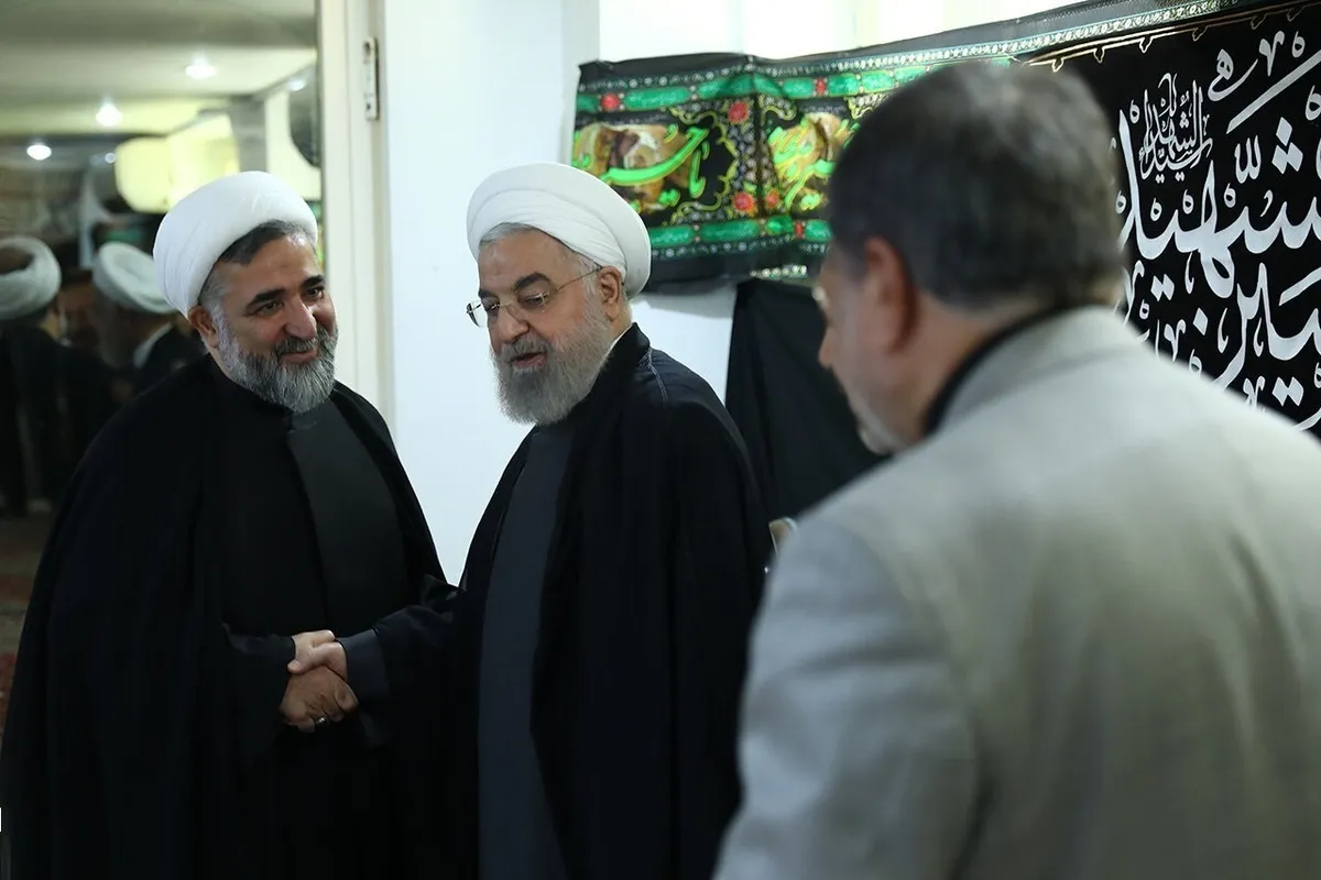 تصاویری از عزاداری حسن روحانی، ظریف، جهانگیری، واعظی، علوی