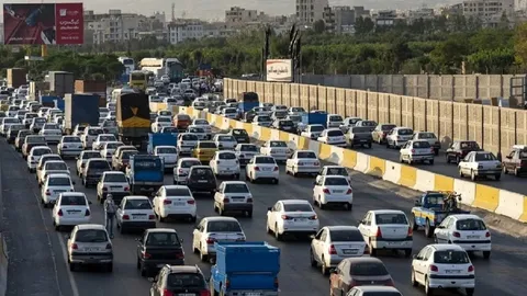 ترافیک سنگین در محورهای شمالی کشور
