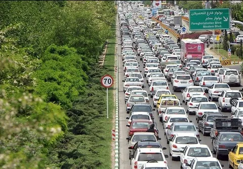 ترافیک سنگین در محور شهریار – تهران