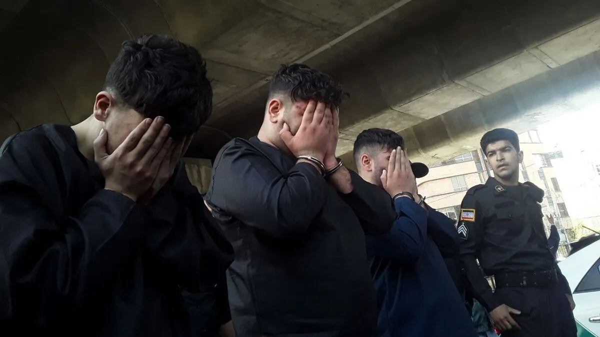 متهمان زورگیری اتوبان صدر ۱۸ تا ۲۰ ساله هستند