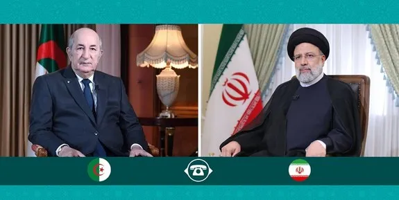 گفت‌وگوی تلفنی رئیسی با رئیس‌جمهور الجزایر