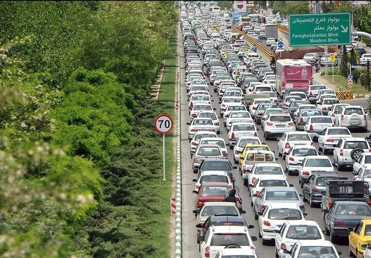 ترافیک سنگین در محور شهریار – تهران