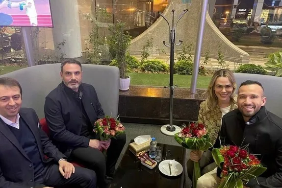 تصویری از همسر محجبه بازیکن خارجی پرسپولیس (عکس)