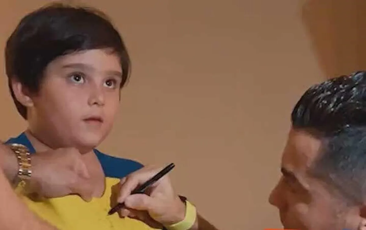 دیدار هوادار کوچک ایرانی با رونالدو + فیلم