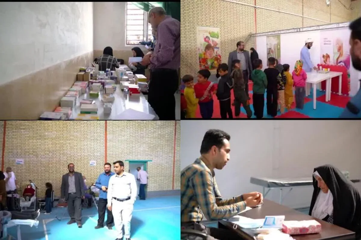ارائه بیش از ۱۳۰۰ خدمت درمانی رایگان در اردوی جهادی  شهدای استبرق  شهربابک