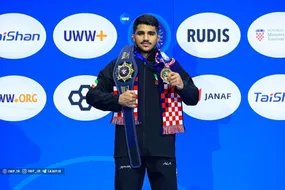 فرخی قهرمان جهان شد؛ شادی او توجه جهانیان را جلب کرد+ فیلم
