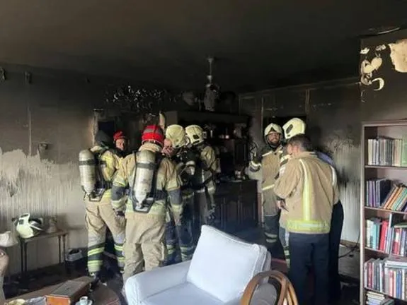 آتش‌سوزی در شهرک اکباتان تهران