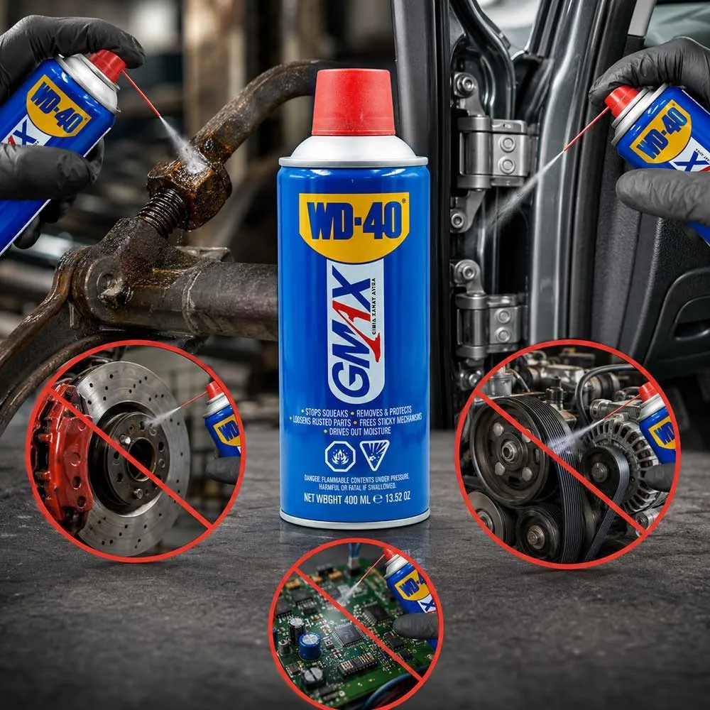 کاربردهای WD40 در خودرو و اشتباهات رایج مصرف