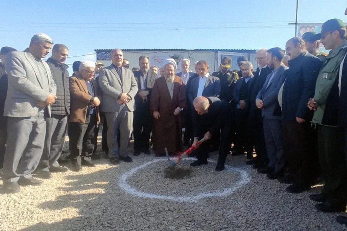 کلنگ‌زنی درمانگاه تأمین‌اجتماعی شاهین‌دژ در استان آذربایجان‌غربی