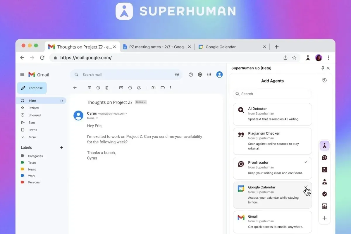 Grammarly به Superhuman تغییر نام داد