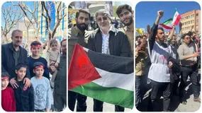 حضور مداحان در راهپیمایی روز قدس
