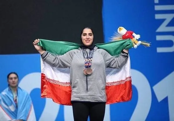 شیرزن وزنه بردار ایران با ۳طلای آسیا در تاریخ جاودانه شد