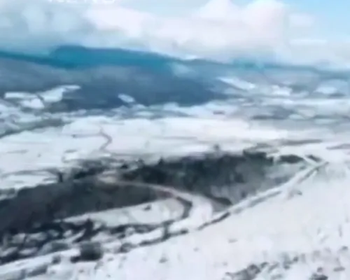 بارش تگرگ و برف در عربستان