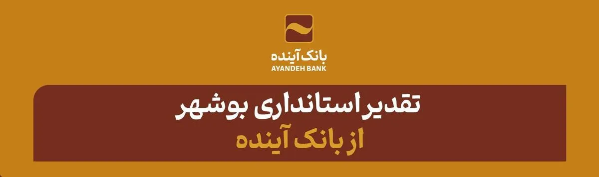 تقدیر استانداری بوشهر از بانک آینده