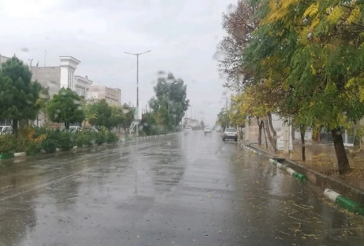 بارش باران در برخی نقاط شهر تهران