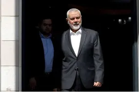 آخرین تصاویر از شهید «اسماعیل هنیه» در کنار برج میلاد تهران