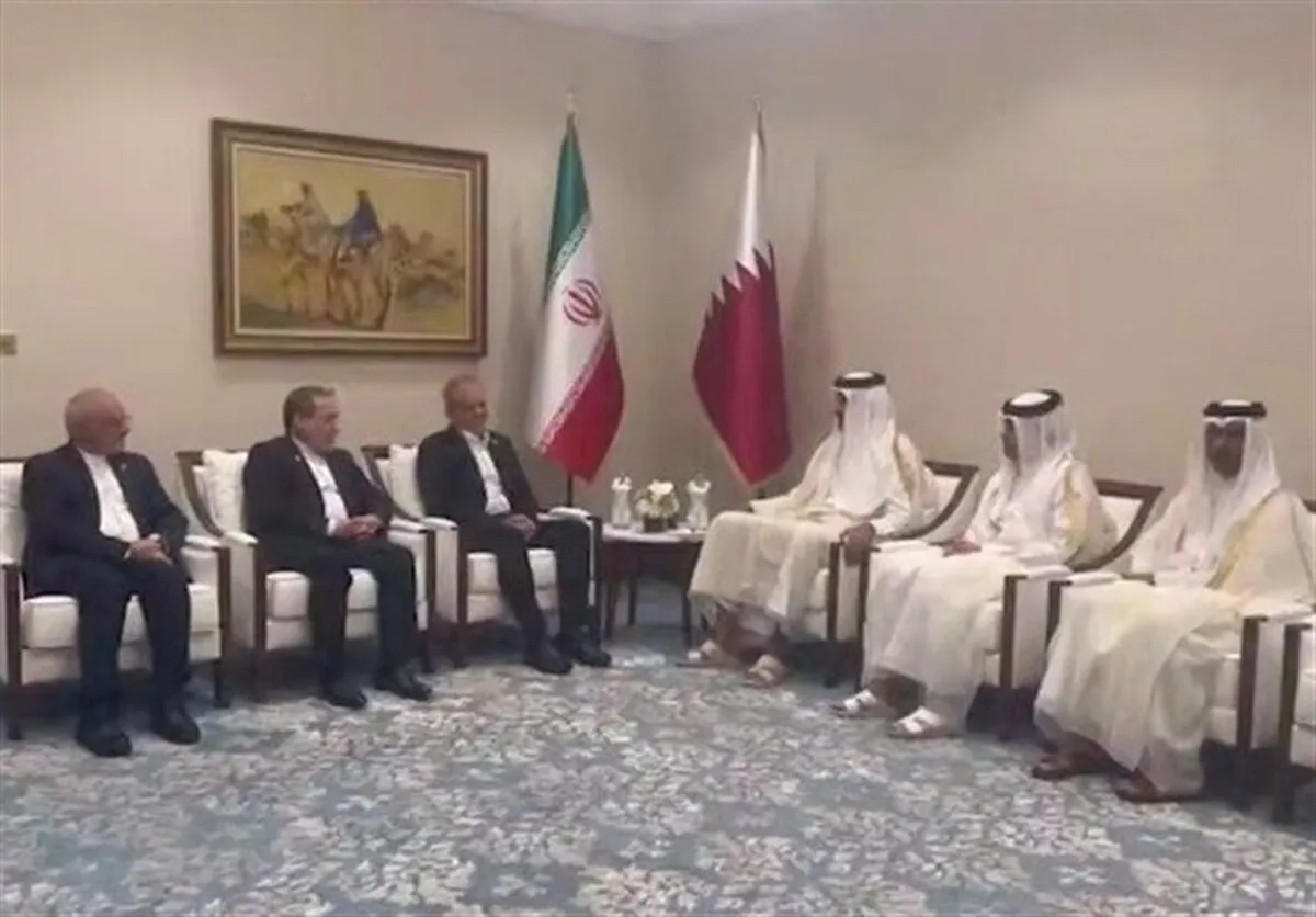 پزشکیان با امیر قطر دیدار کرد